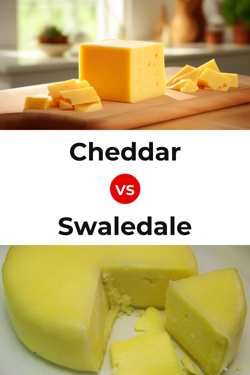 Cheddar Cheese vs Swaledale Cheese Pinterest comparison