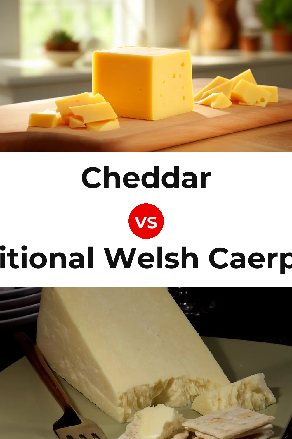 Cheddar Cheese vs Traditional Welsh Caerphilly Cheese Pinterest comparison