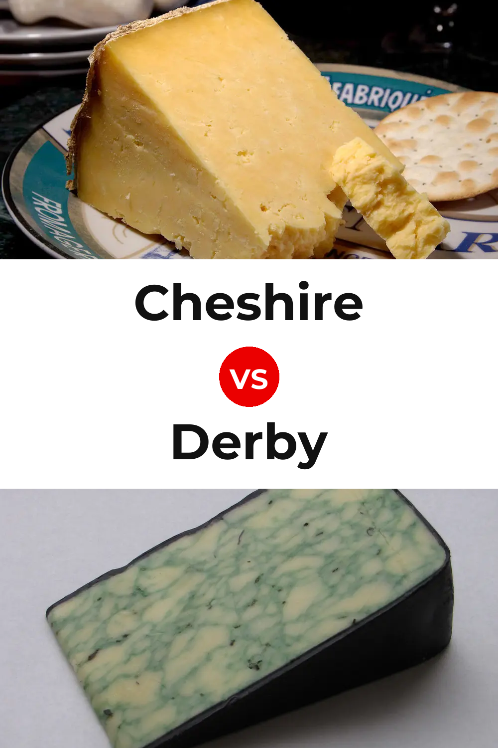 Cheshire Cheese vs Derby Cheese Pinterest comparison