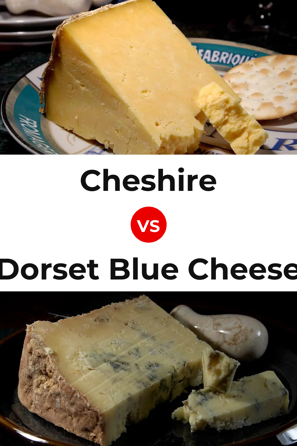 Cheshire Cheese vs Dorset Blue Cheese Pinterest comparison