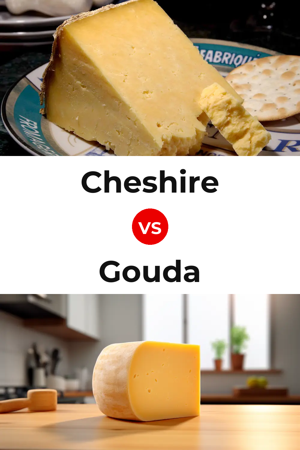 Cheshire Cheese vs Gouda Cheese Pinterest comparison