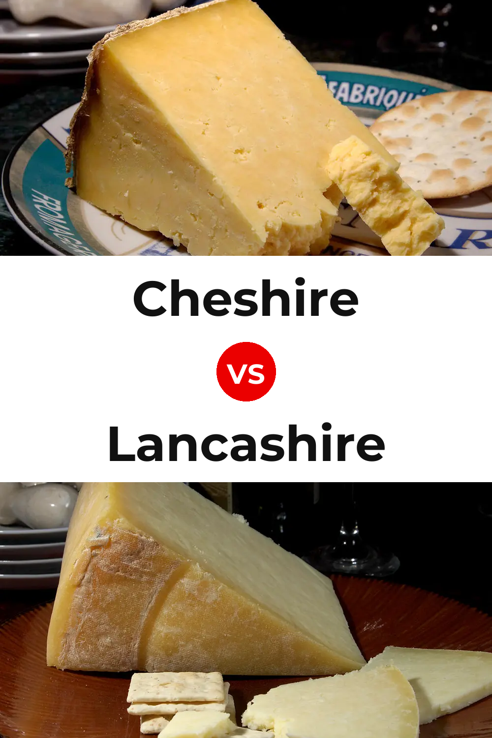 Cheshire Cheese vs Lancashire Cheese Pinterest comparison