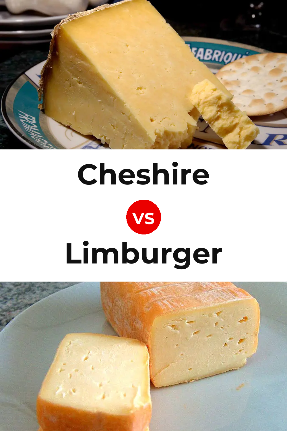 Cheshire Cheese vs Limburger Cheese Pinterest comparison