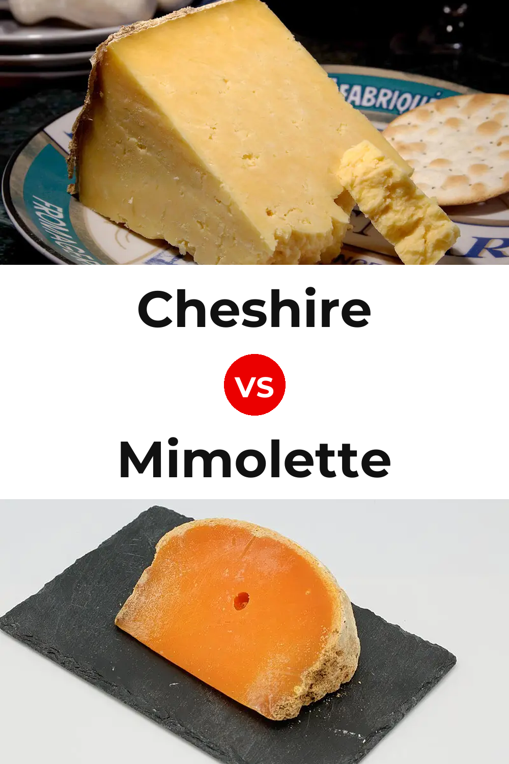 Cheshire Cheese vs Mimolette Cheese Pinterest comparison