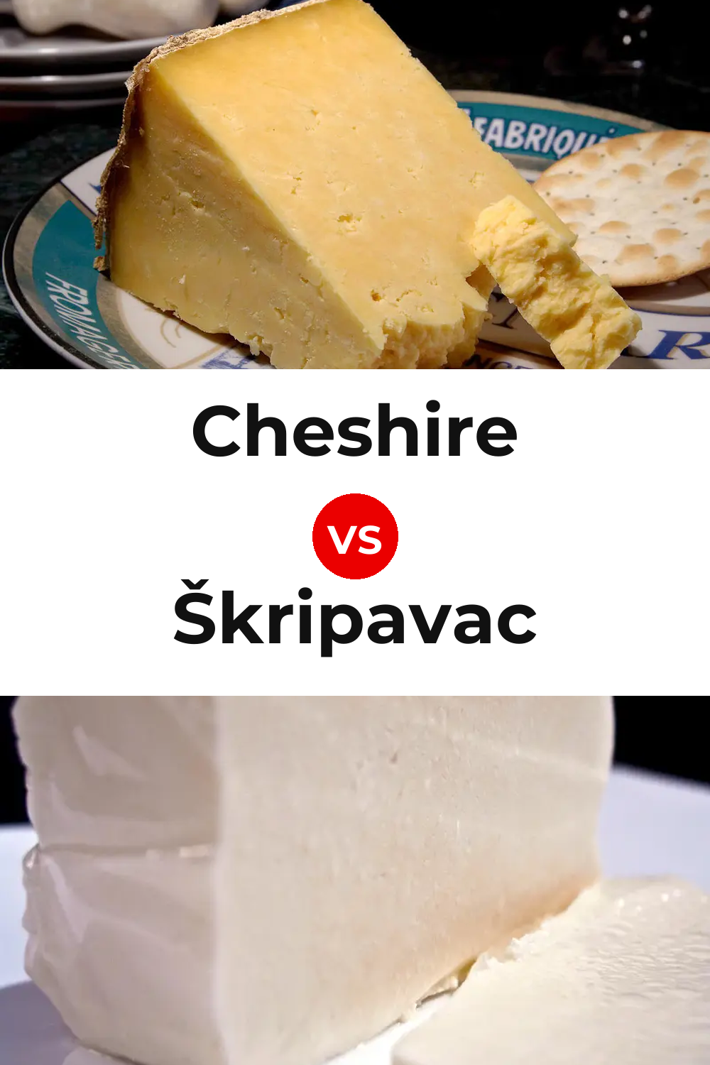 Cheshire Cheese vs Škripavac Cheese Pinterest comparison