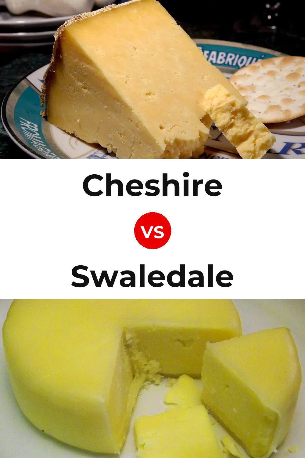 Cheshire Cheese vs Swaledale Cheese Pinterest comparison
