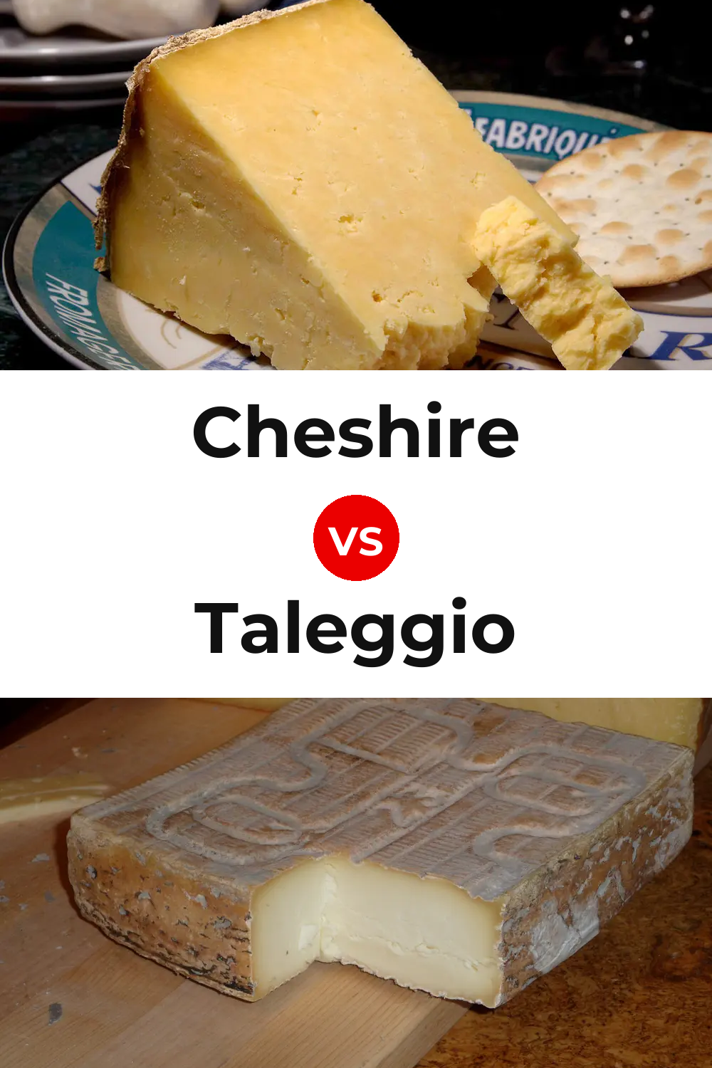 Cheshire Cheese vs Taleggio Cheese Pinterest comparison