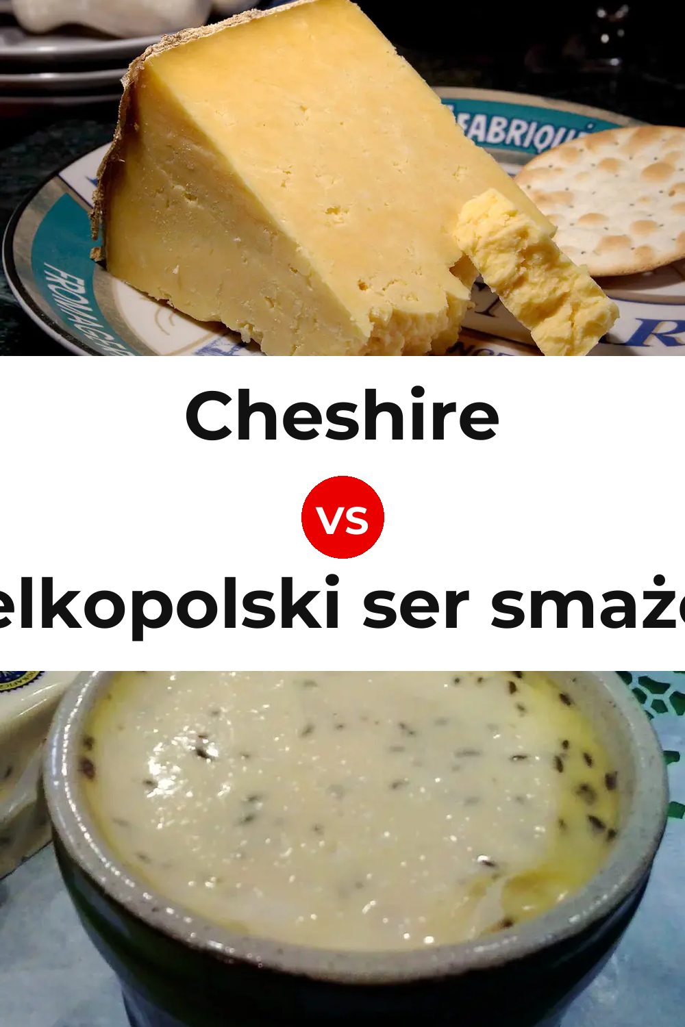 Cheshire Cheese vs Wielkopolski ser smażony Cheese Pinterest comparison
