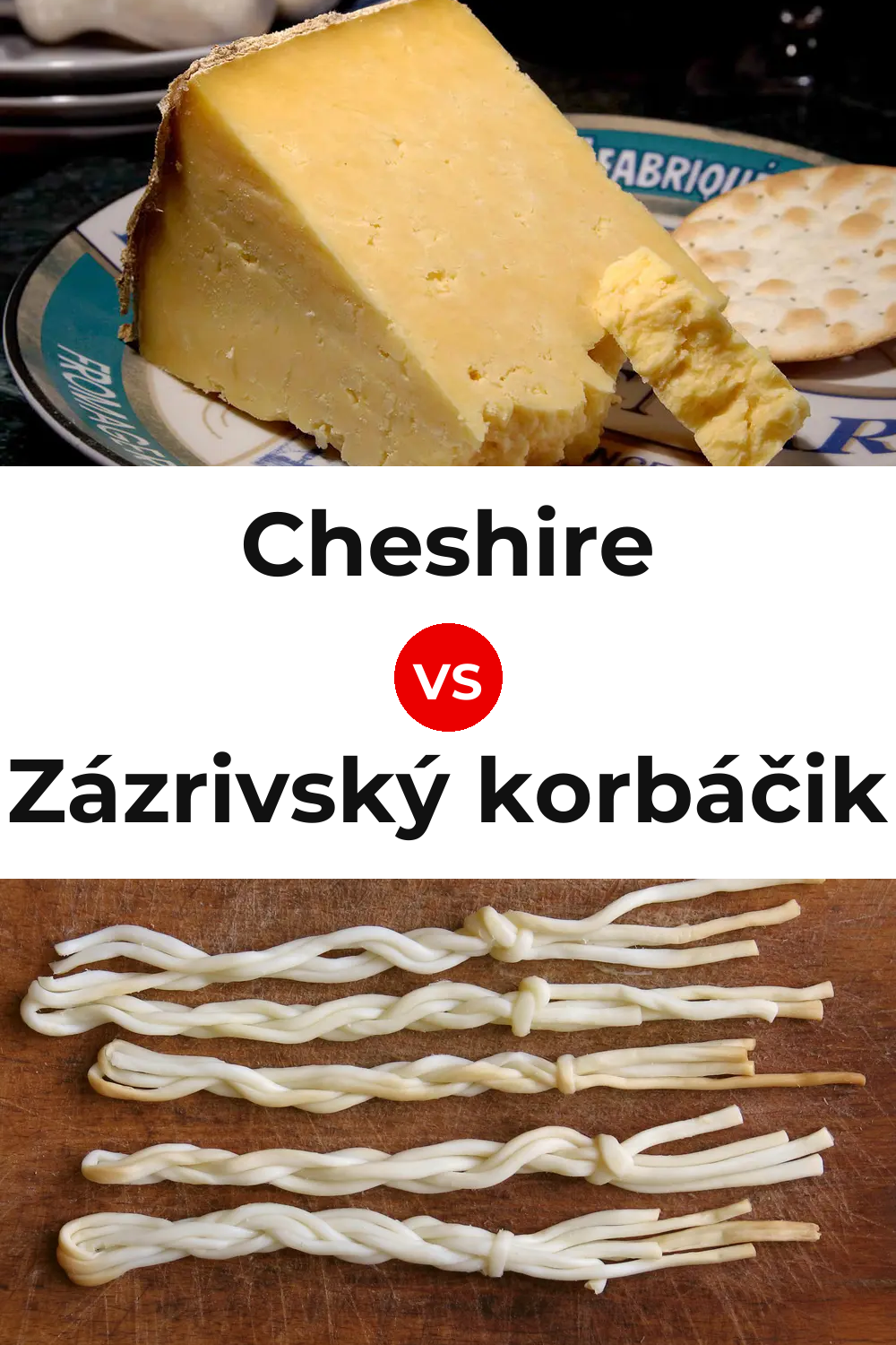 Cheshire Cheese vs Zázrivský korbáčik Cheese Pinterest comparison
