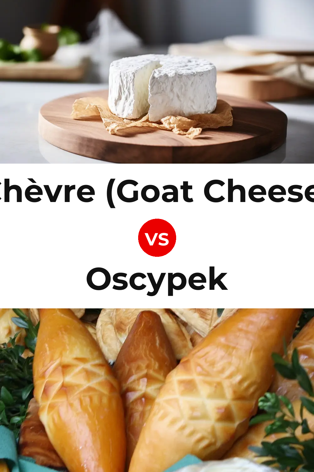 Chèvre (Goat Cheese) vs Oscypek Cheese Pinterest comparison