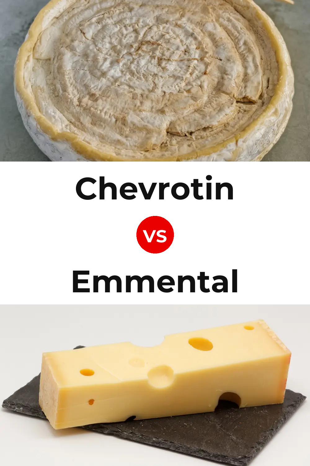 Chevrotin Cheese vs Emmental Cheese Pinterest comparison