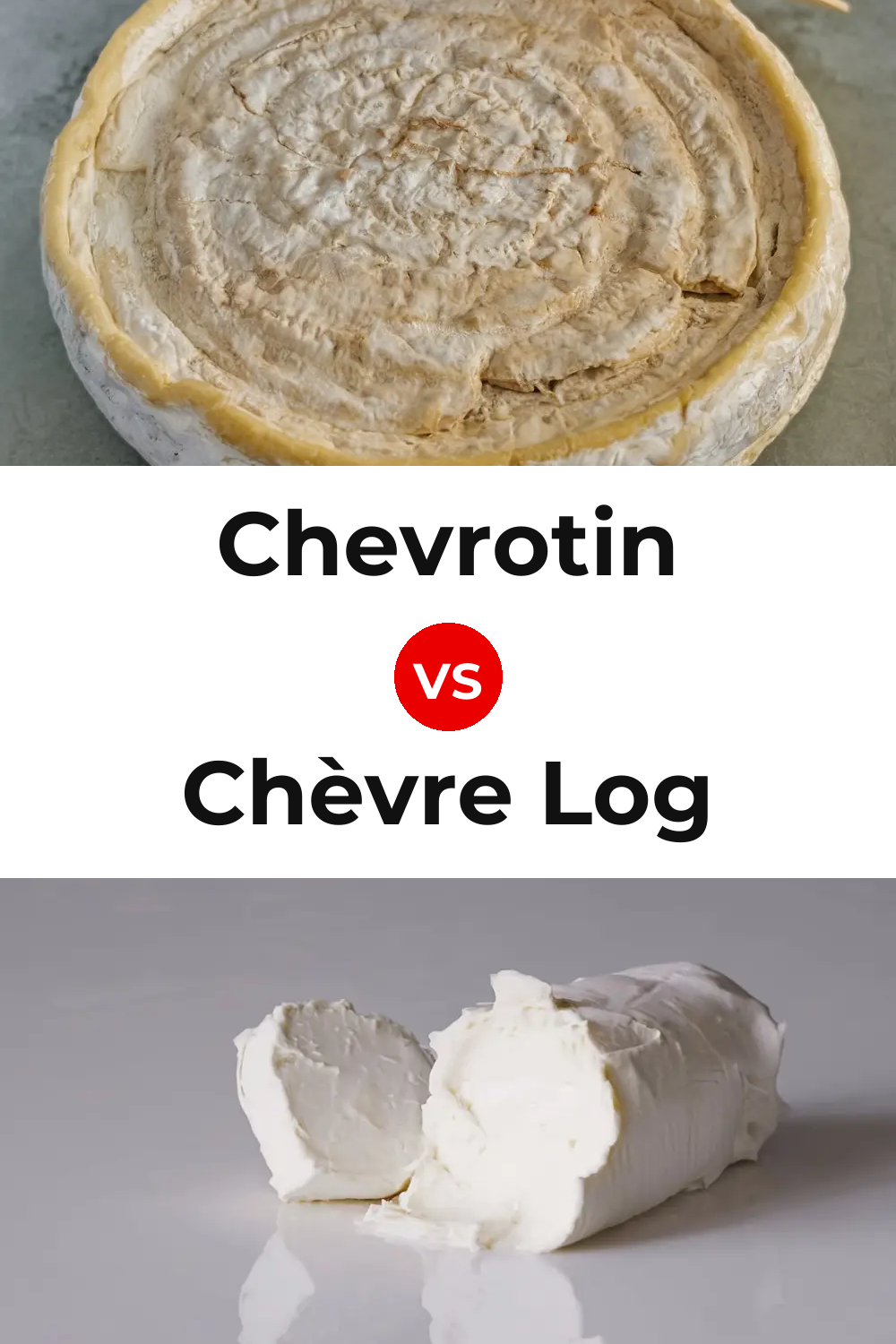 Chevrotin Cheese vs Chèvre Log Cheese Pinterest comparison