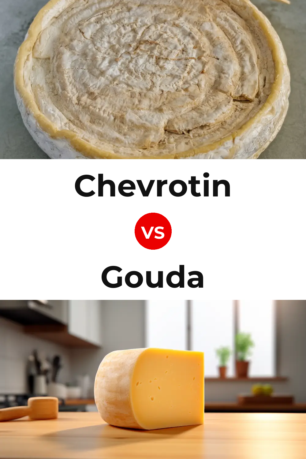Chevrotin Cheese vs Gouda Cheese Pinterest comparison