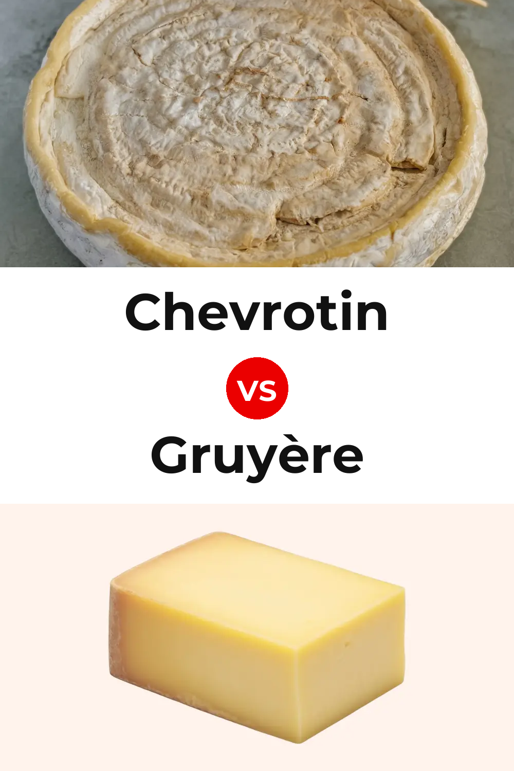 Chevrotin Cheese vs Gruyère Cheese Pinterest comparison