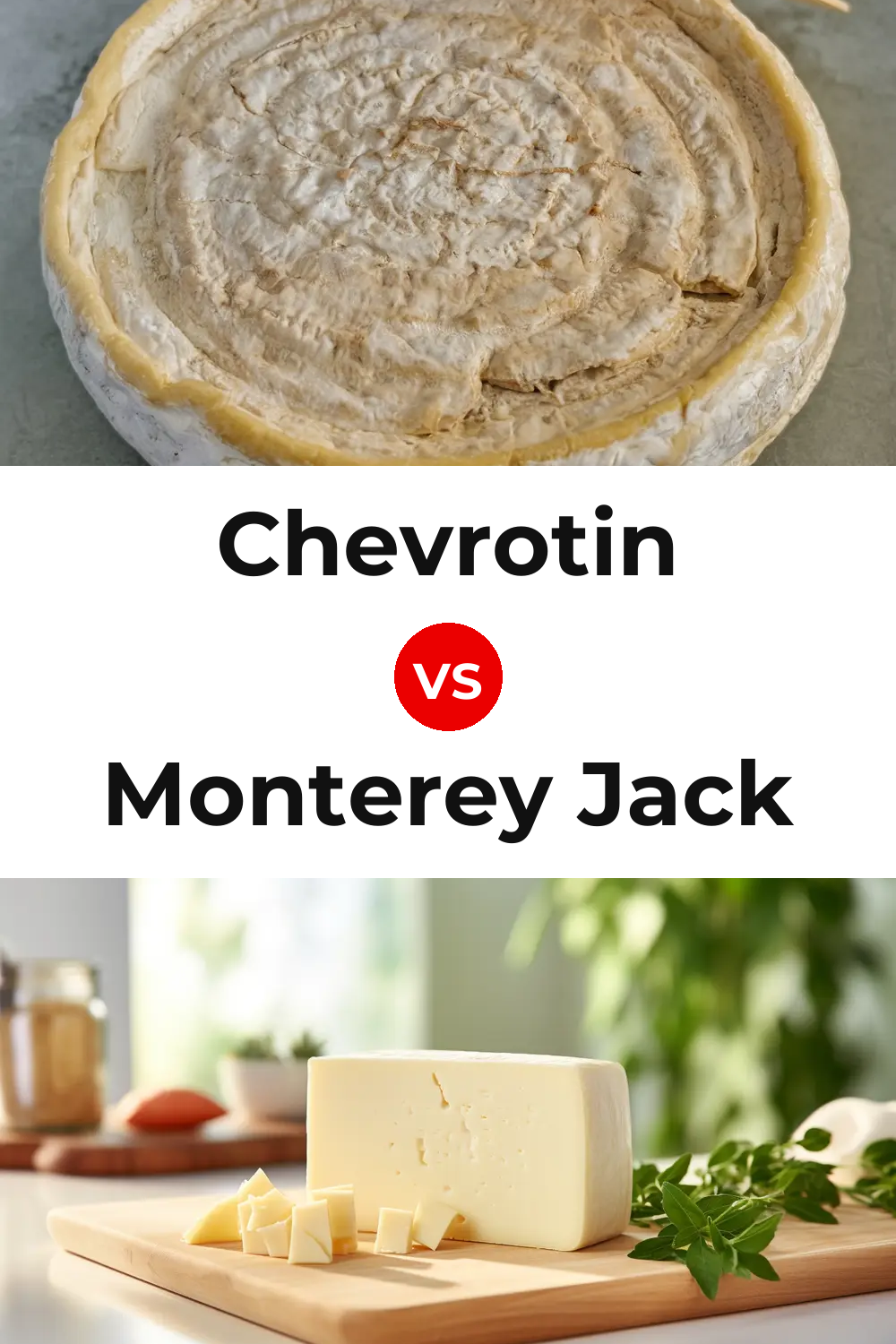 Chevrotin Cheese vs Monterey Jack Cheese Pinterest comparison