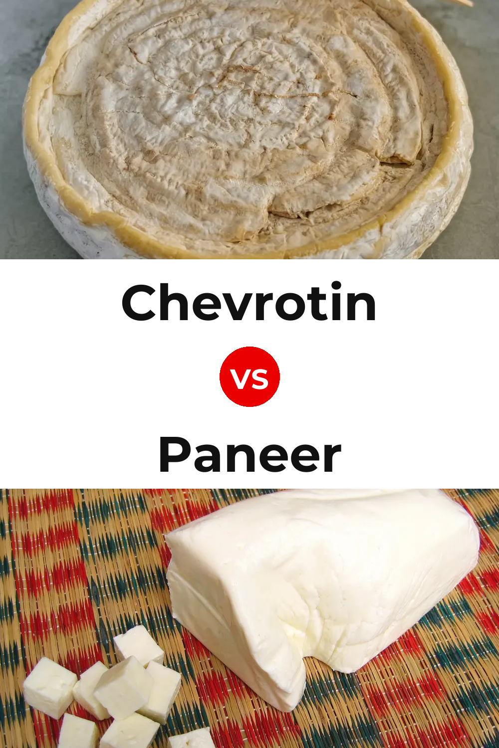 Chevrotin Cheese vs Paneer Cheese Pinterest comparison