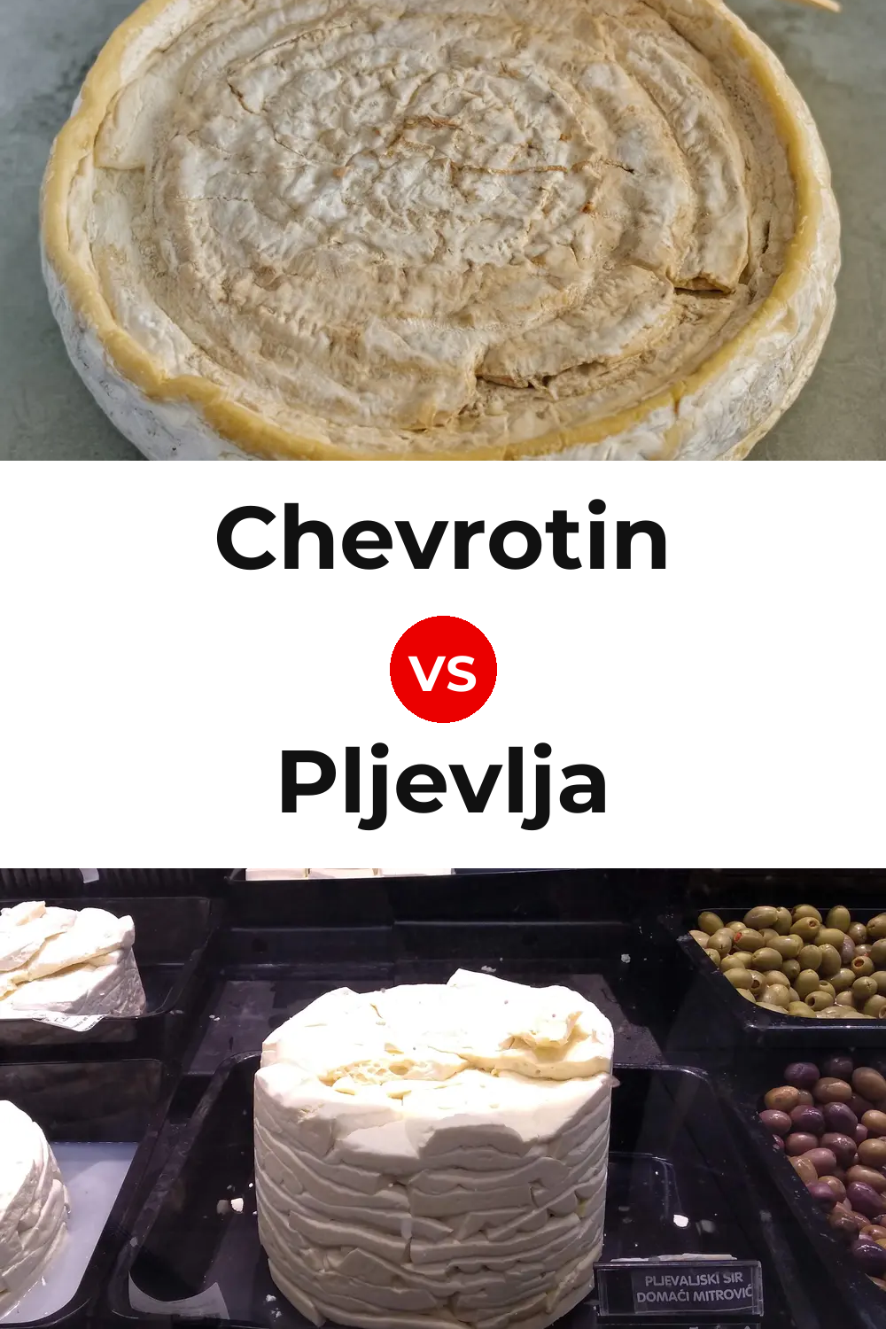 Chevrotin Cheese vs Pljevlja Cheese Pinterest comparison