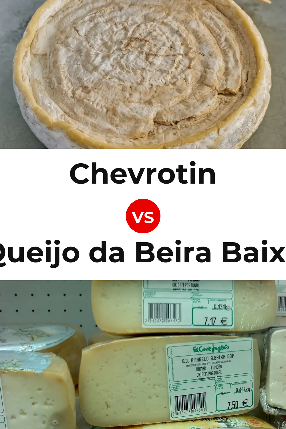 Chevrotin Cheese vs Queijo da Beira Baixa Pinterest comparison