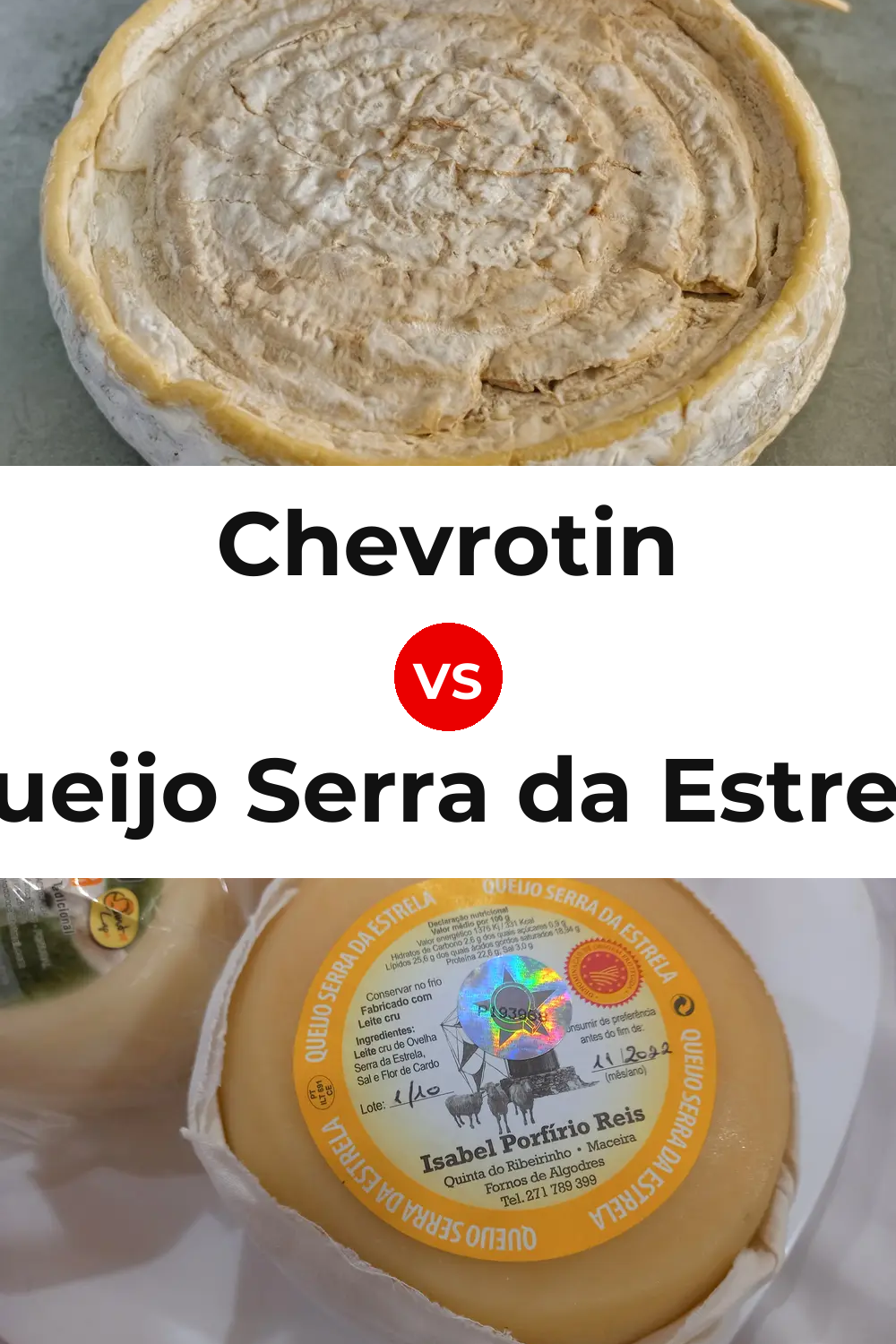 Chevrotin Cheese vs Queijo Serra da Estrela Pinterest comparison