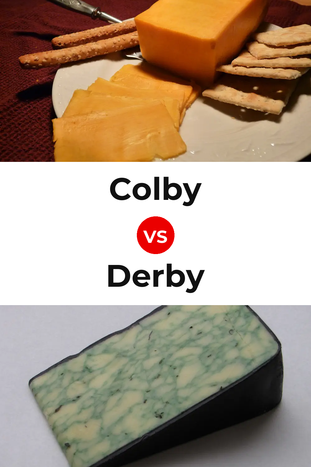Colby Cheese vs Derby Cheese Pinterest comparison