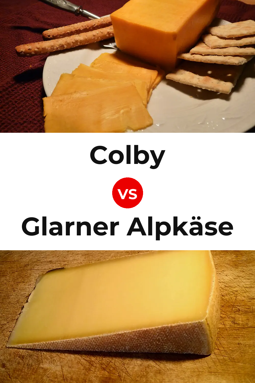Colby Cheese vs Glarner Alpkäse Cheese Pinterest comparison
