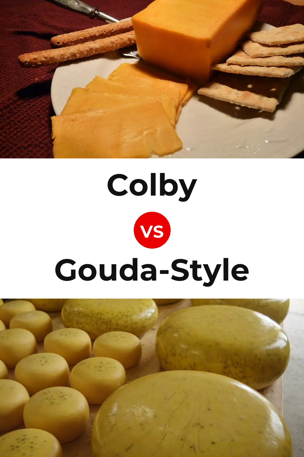 Colby Cheese vs Gouda-Style Cheese Pinterest comparison