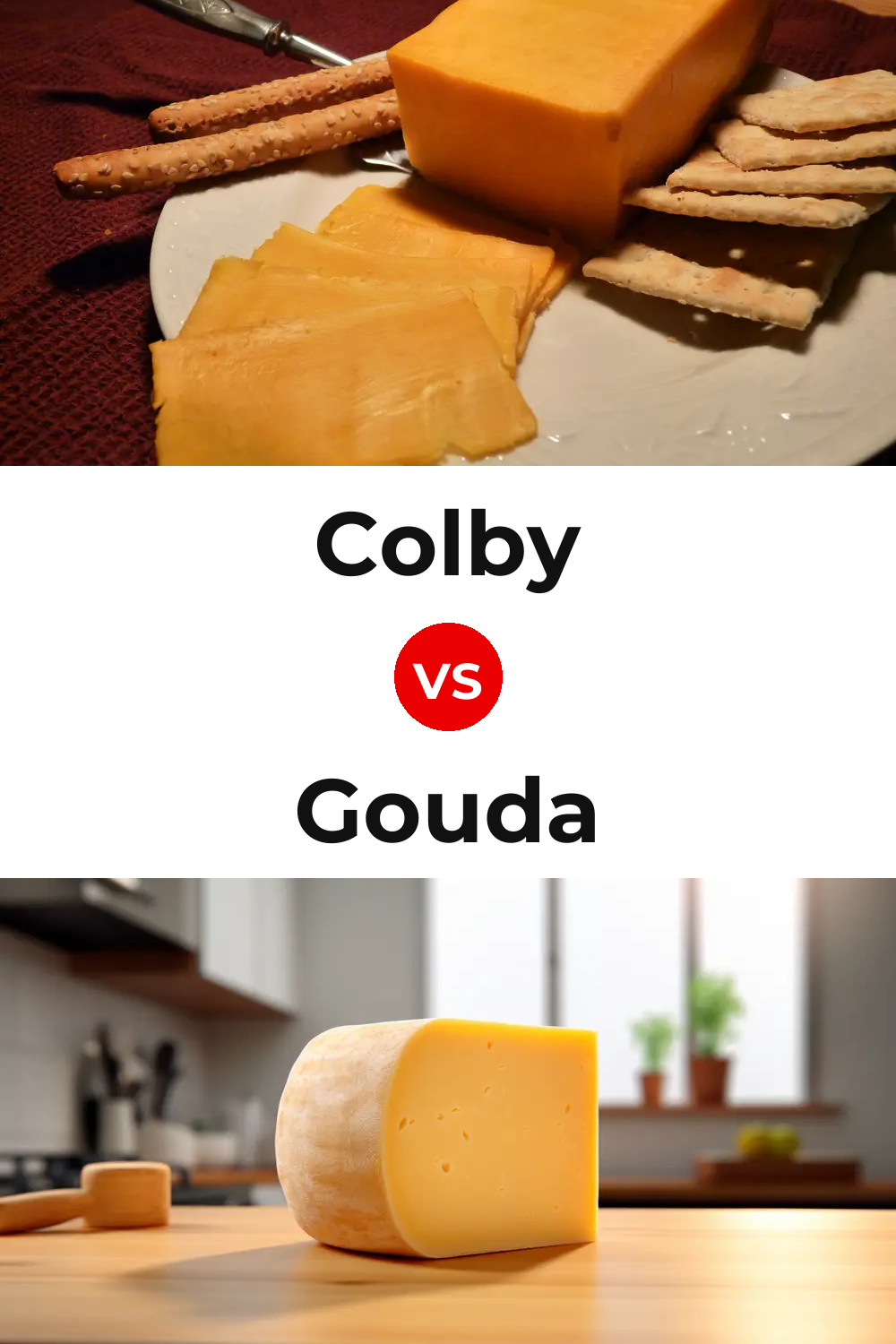 Colby Cheese vs Gouda Cheese Pinterest comparison