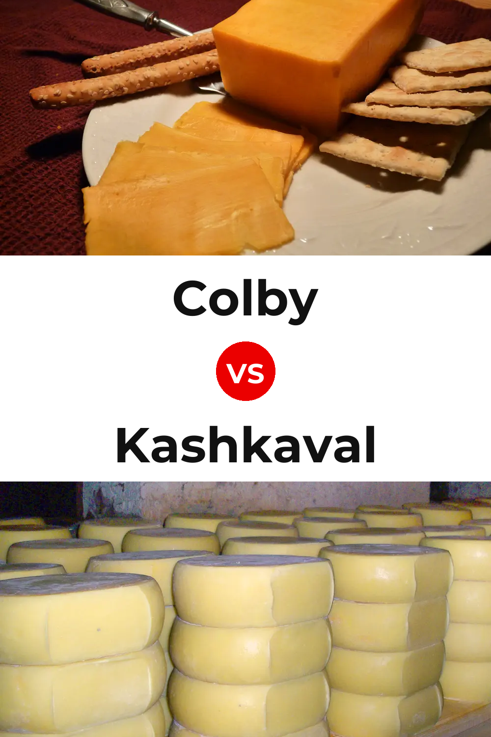 Colby Cheese vs Kashkaval Cheese Pinterest comparison