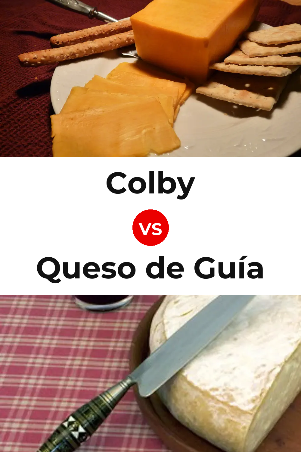 Colby Cheese vs Queso de Guía Pinterest comparison