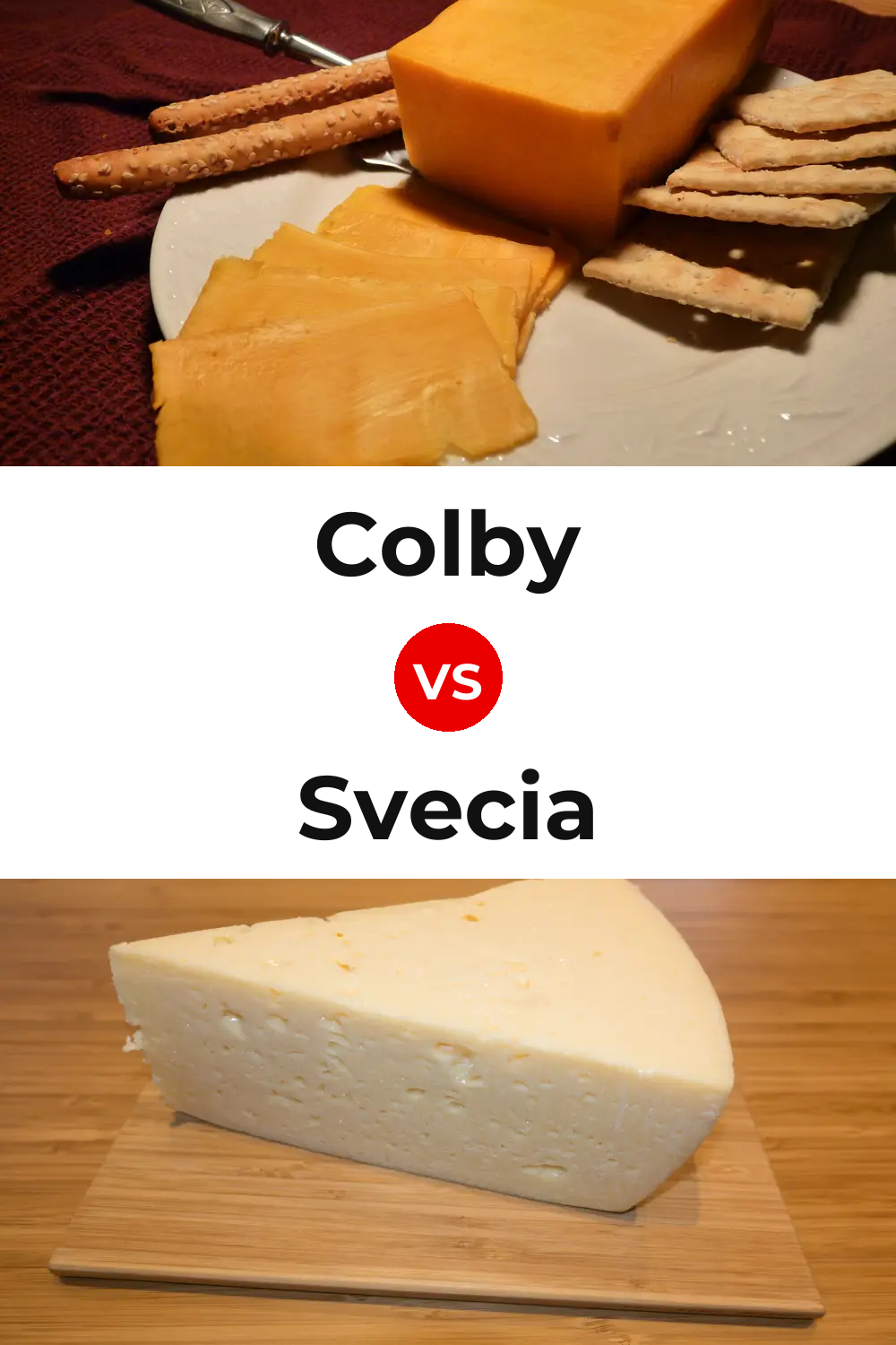 Colby Cheese vs Svecia Cheese Pinterest comparison