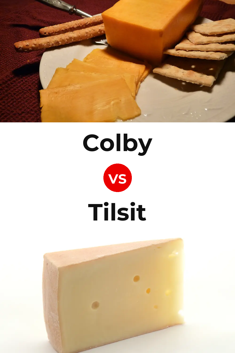 Colby Cheese vs Tilsit Cheese Pinterest comparison