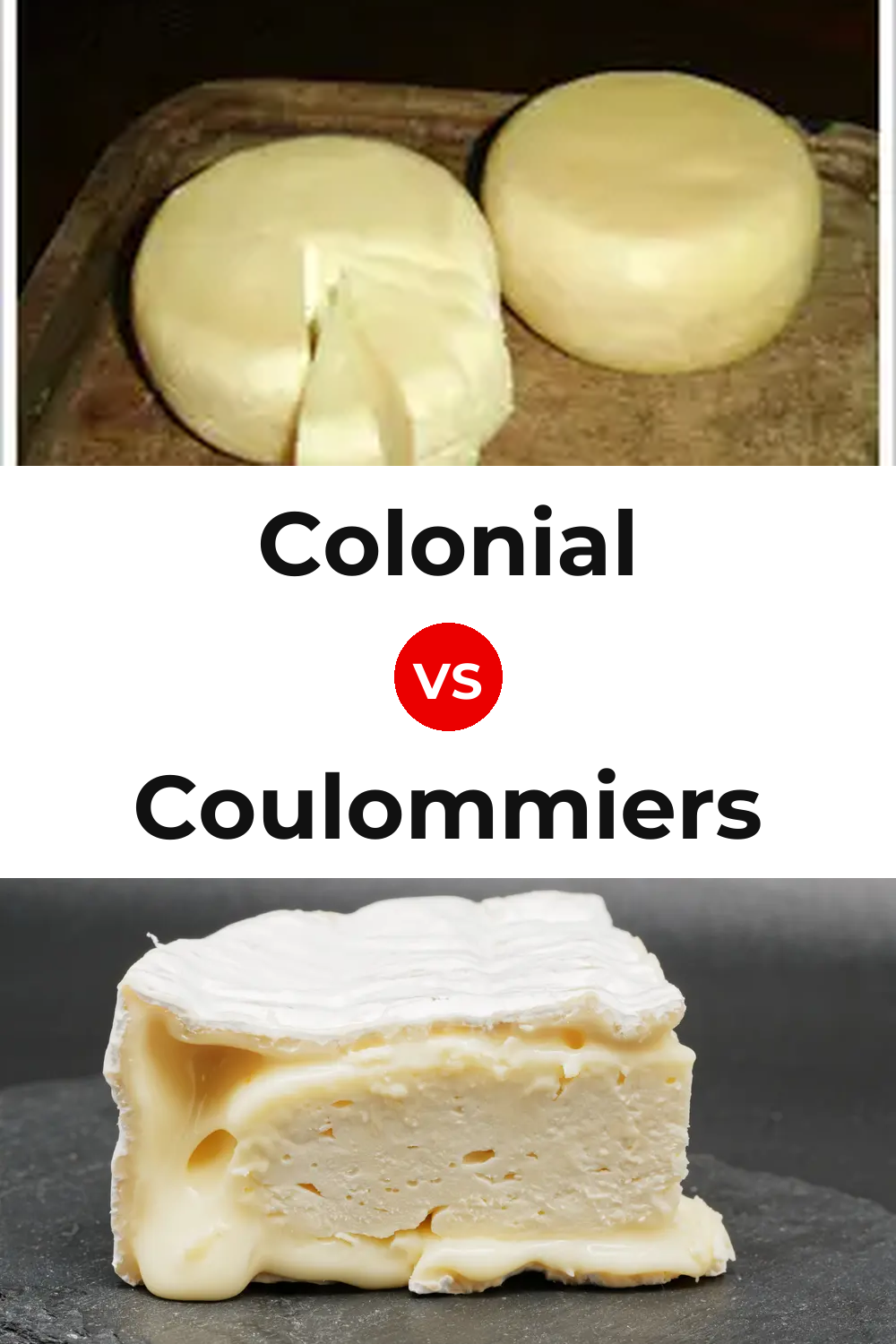 Colonial Cheese vs Coulommiers Cheese Pinterest comparison