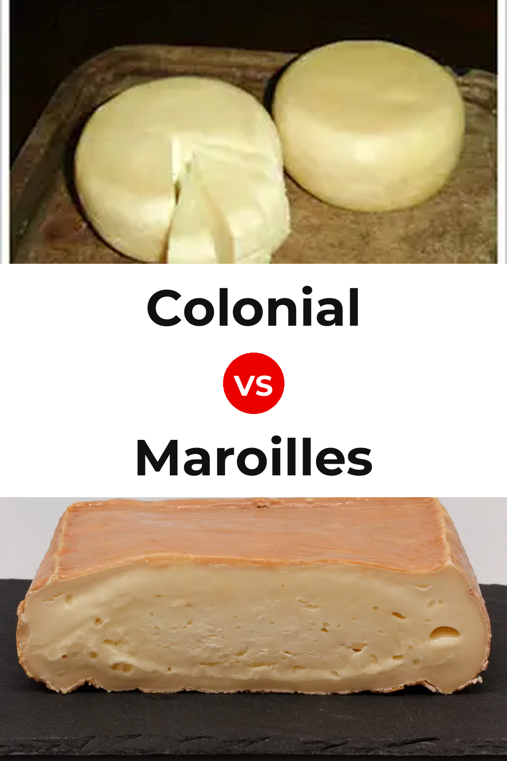 Colonial Cheese vs Maroilles Cheese Pinterest comparison