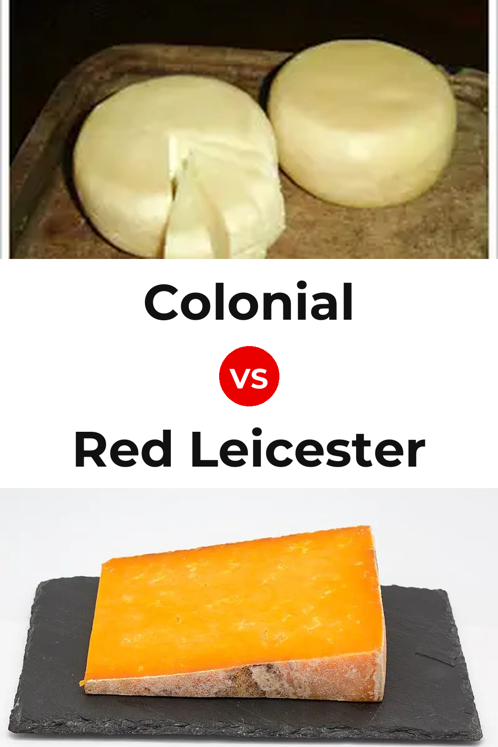 Colonial Cheese vs Red Leicester Cheese Pinterest comparison