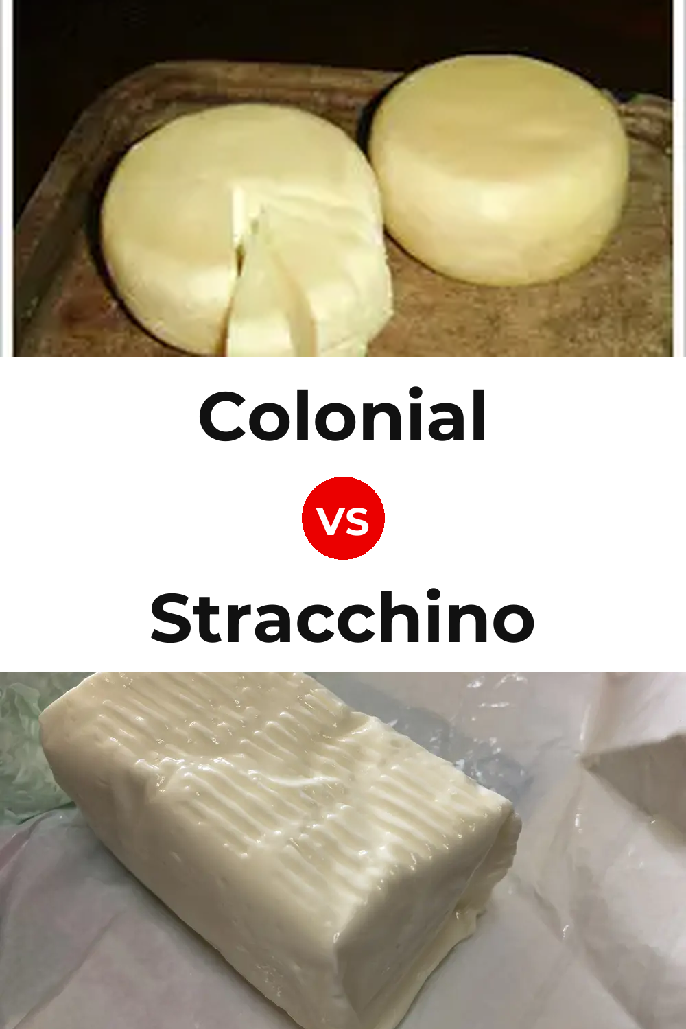 Colonial Cheese vs Stracchino Cheese Pinterest comparison