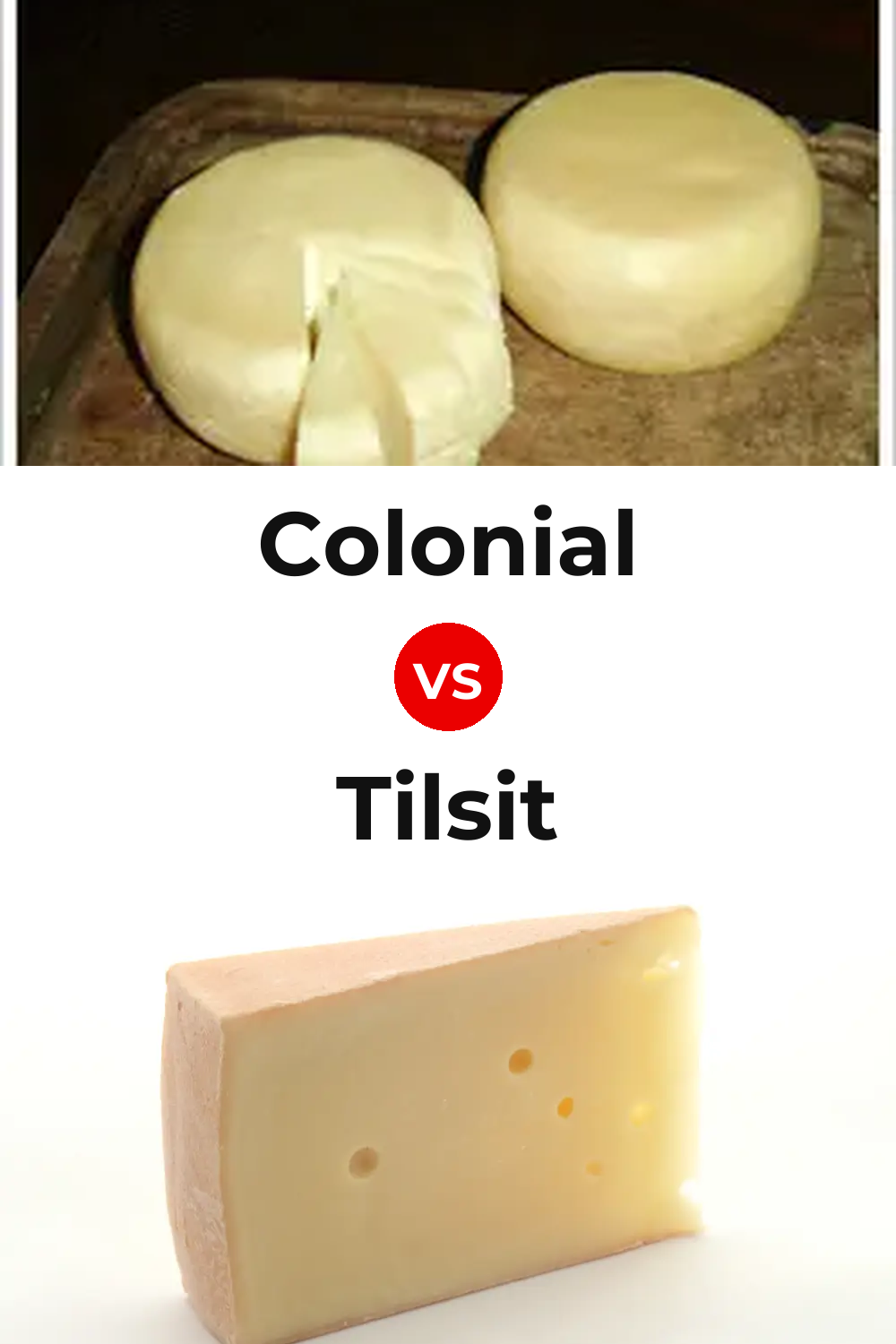 Colonial Cheese vs Tilsit Cheese Pinterest comparison