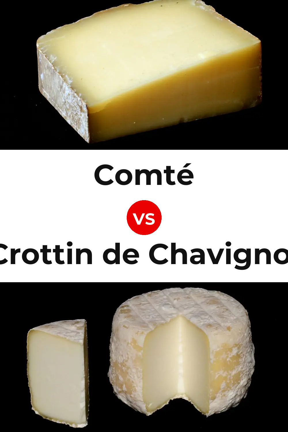 Comté Cheese vs Crottin de Chavignol Cheese Pinterest comparison