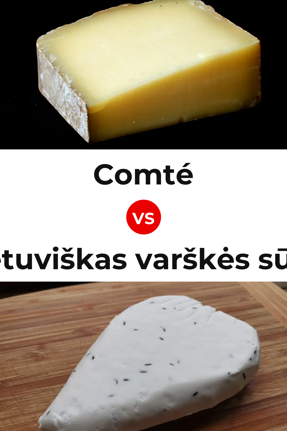 Comté Cheese vs Lietuviškas varškės sūris Cheese Pinterest comparison