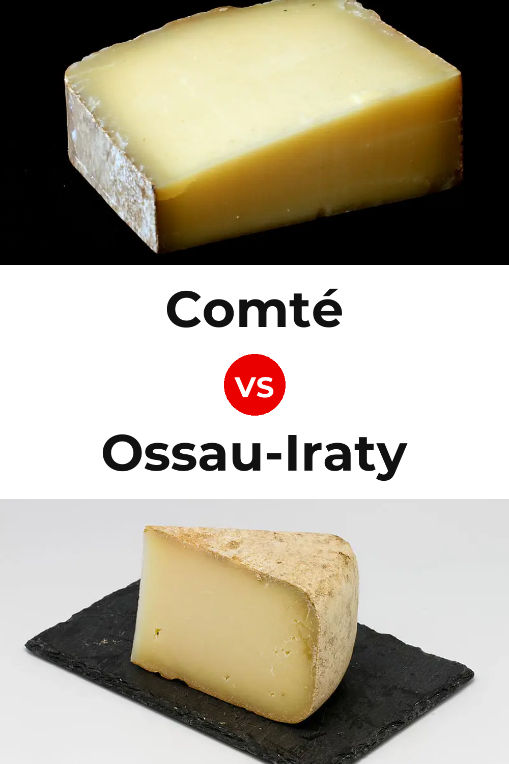 Comté Cheese vs Ossau-Iraty Cheese Pinterest comparison