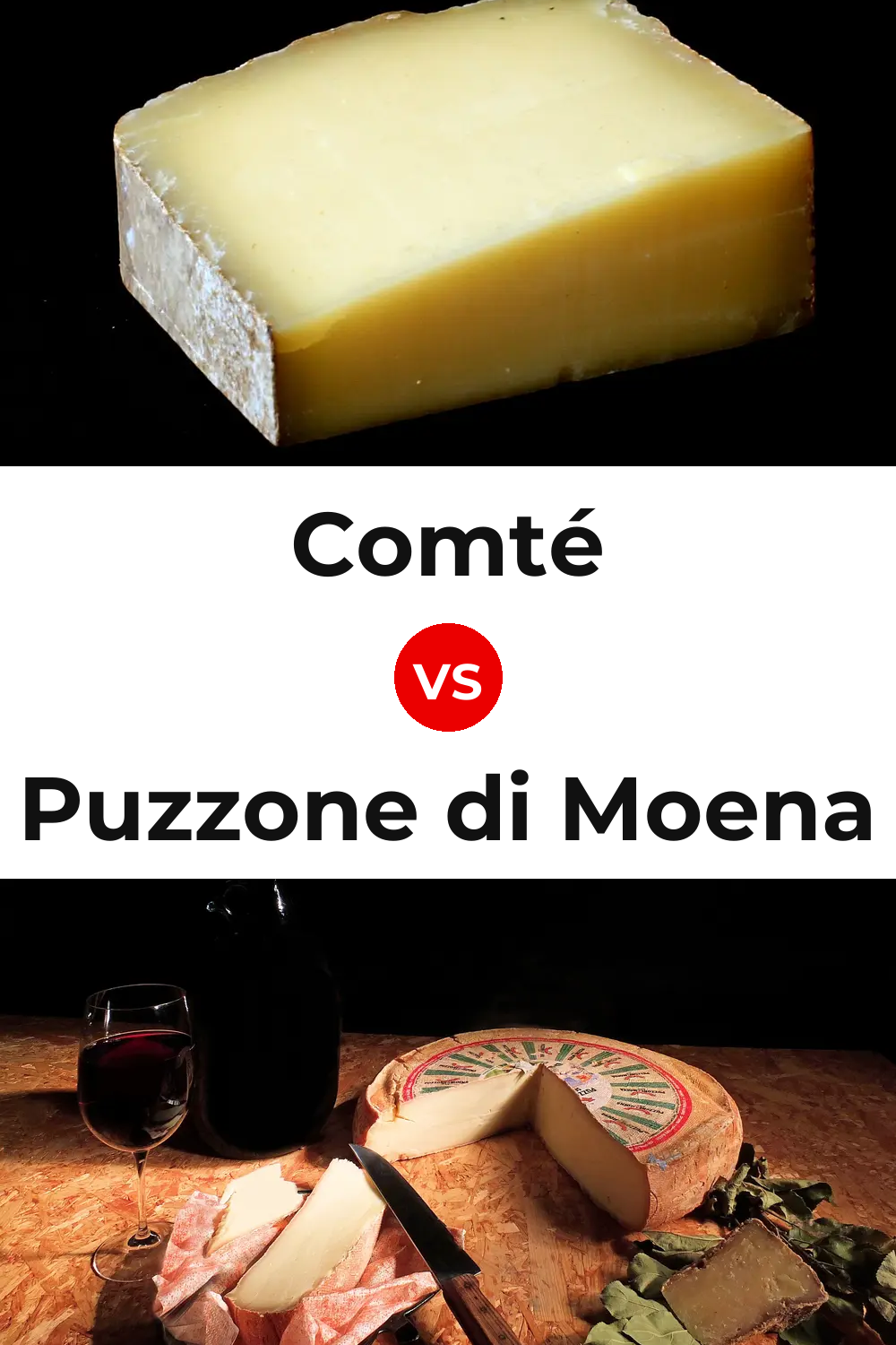Comté Cheese vs Puzzone di Moena Cheese Pinterest comparison
