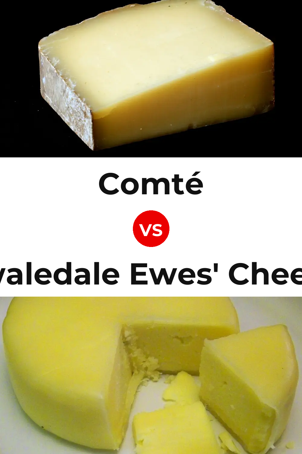 Comté Cheese vs Swaledale Ewes' Cheese Pinterest comparison