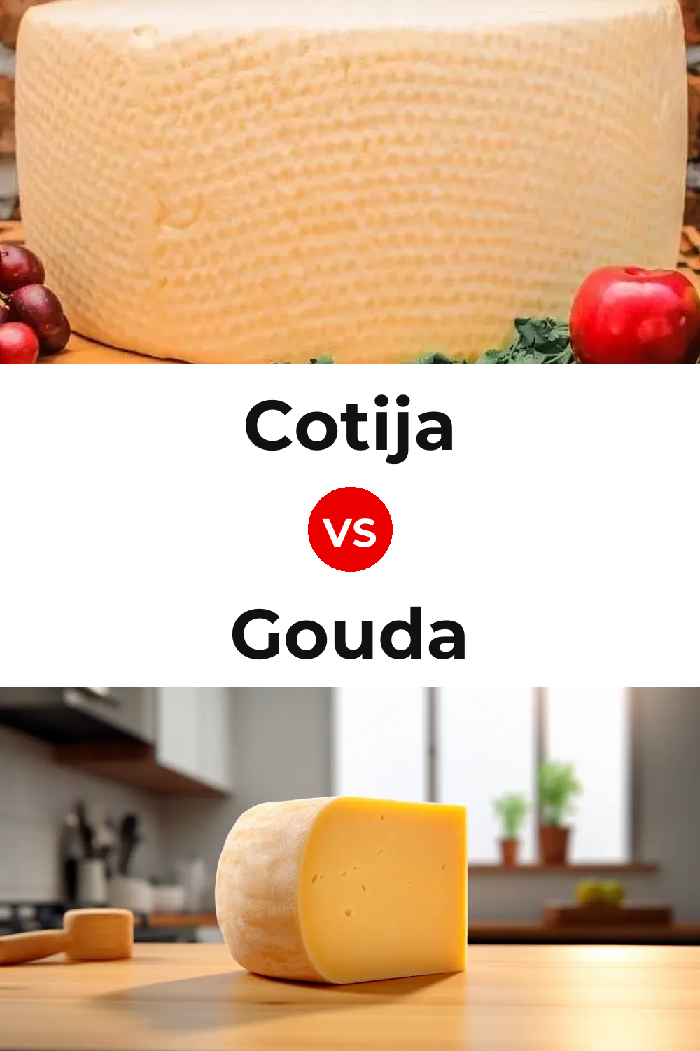 Cotija Cheese vs Gouda Cheese Pinterest comparison