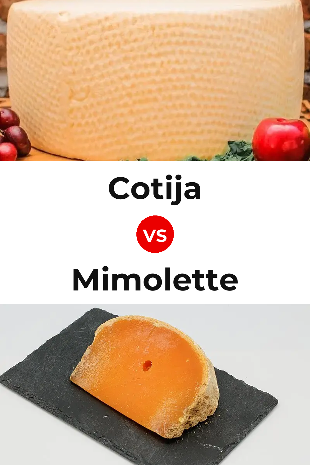 Cotija Cheese vs Mimolette Cheese Pinterest comparison