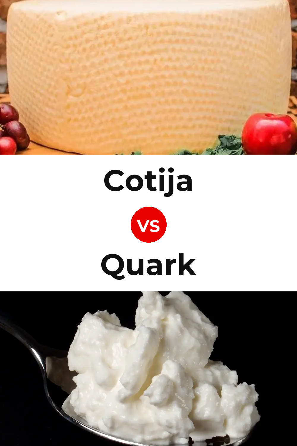 Cotija Cheese vs Quark Cheese Pinterest comparison