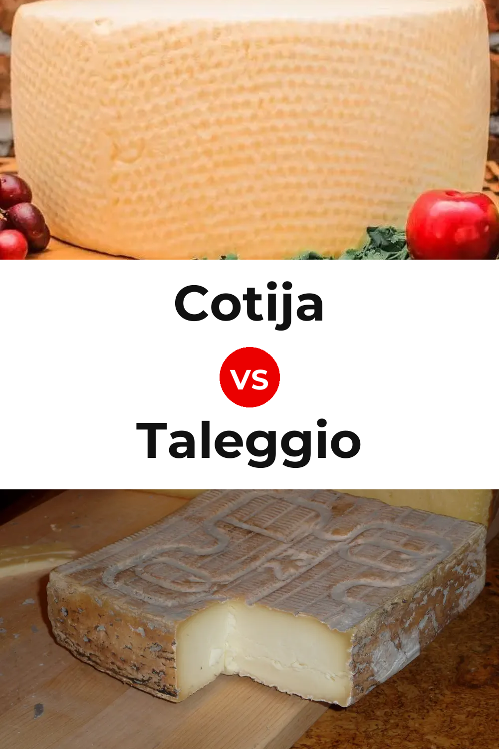 Cotija Cheese vs Taleggio Cheese Pinterest comparison
