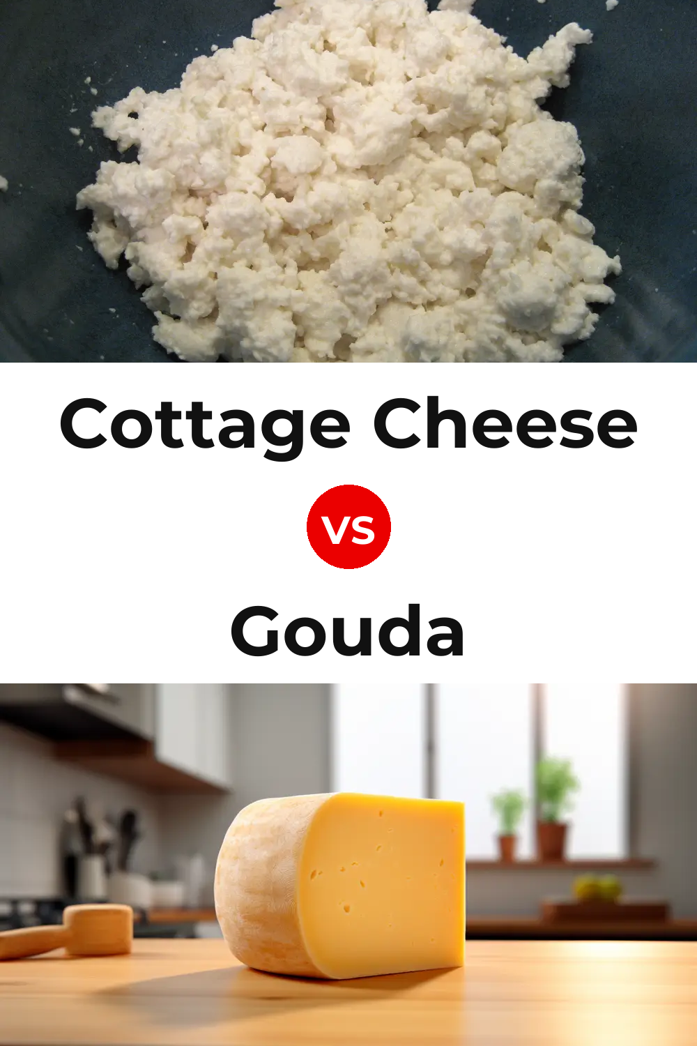 Cottage Cheese vs Gouda Cheese Pinterest comparison