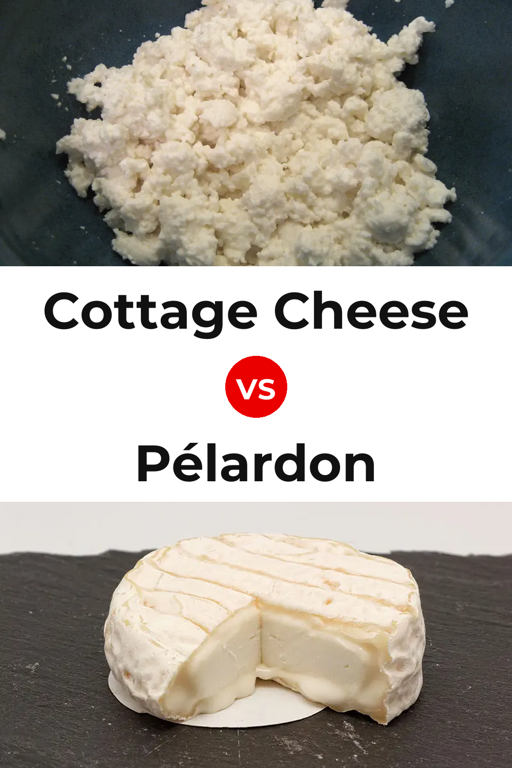 Cottage Cheese vs Pélardon Cheese Pinterest comparison
