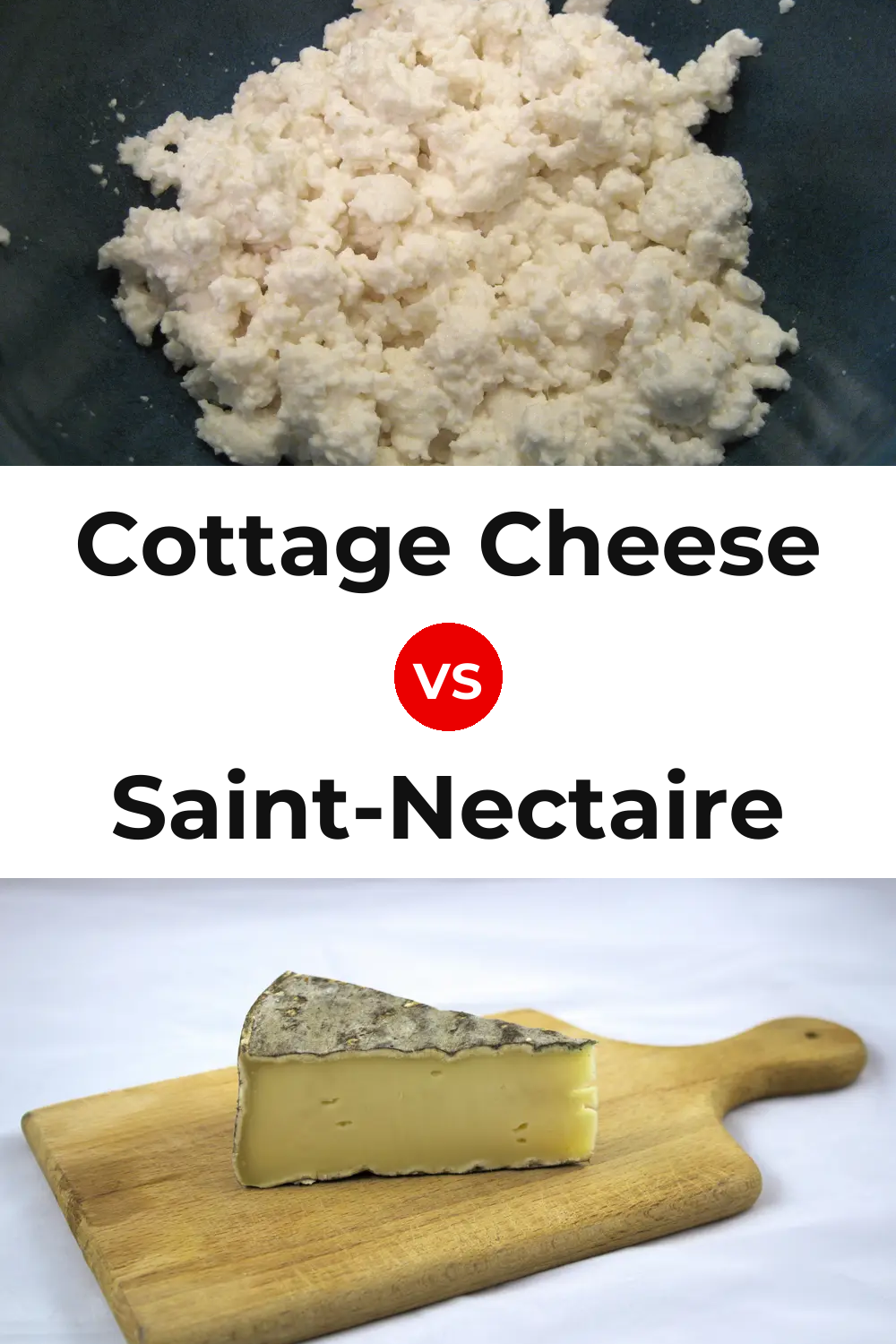 Cottage Cheese vs Saint-Nectaire Cheese Pinterest comparison