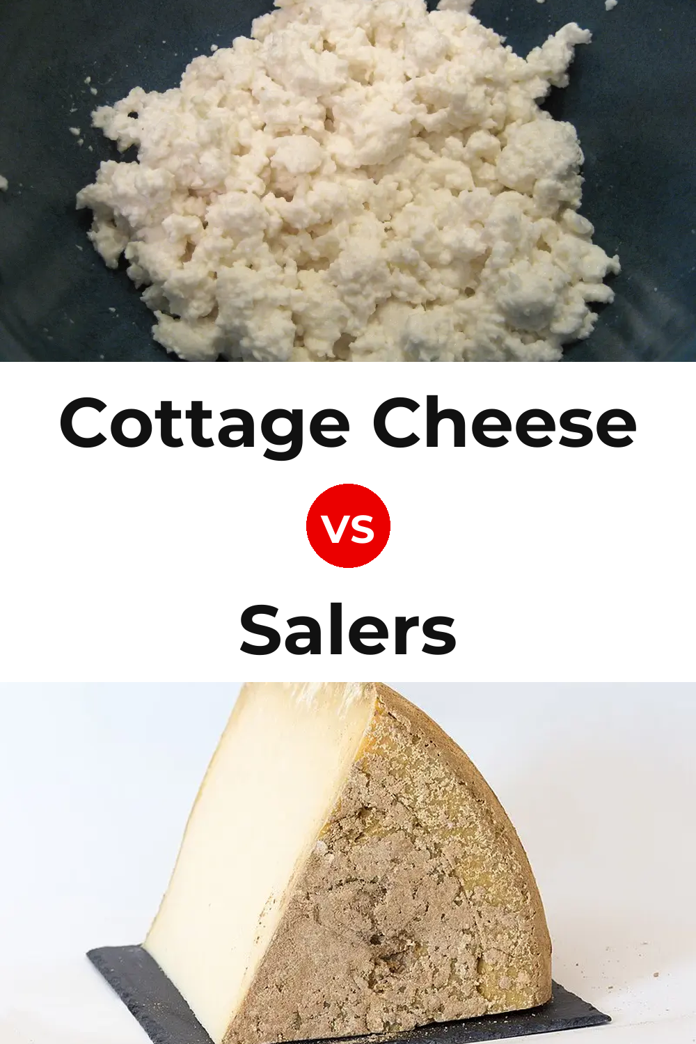 Cottage Cheese vs Salers Cheese Pinterest comparison