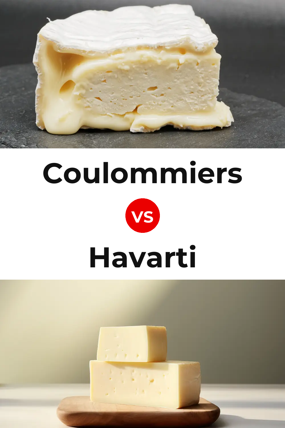 Coulommiers Cheese vs Havarti Cheese Pinterest comparison